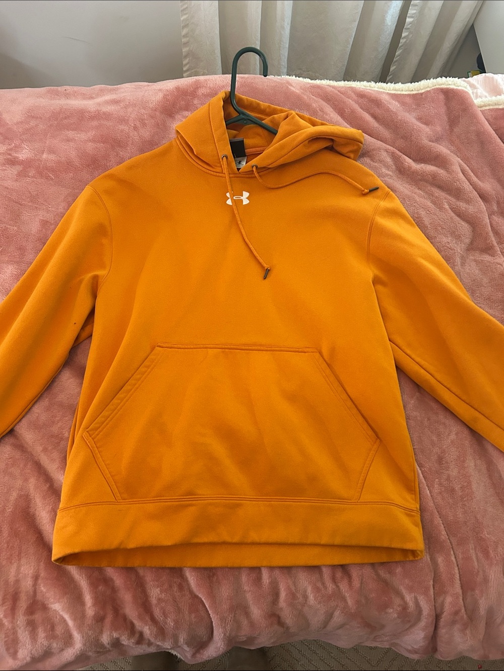 Under Armour Bright Orange Hoodie with Front Pocket